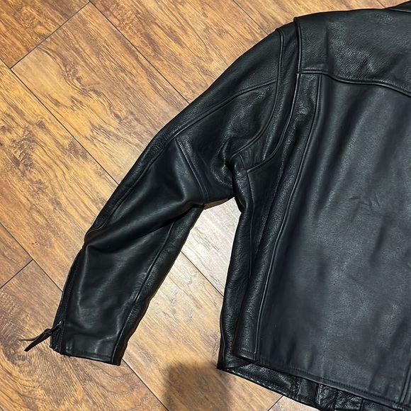 Harley Davidson Mens Leather Coat Large - Picture 15 of 15
